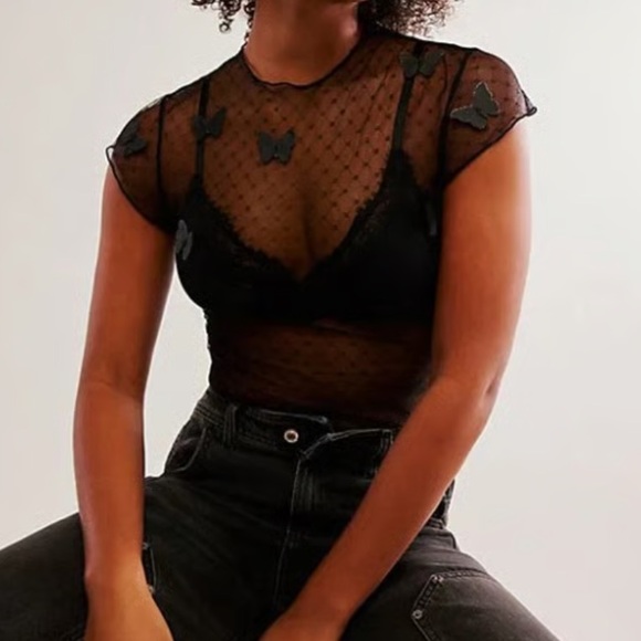 Free People flutter by tee NWT size M - Picture 4 of 6